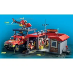 Playmobil Playmobil|71193 - City Action - Caserne De Pompiers Transportable