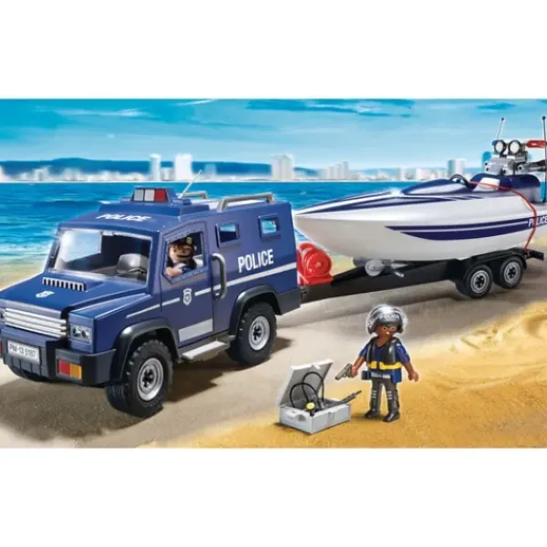Playmobil Playmobil|5187 - City Action - Fourgon Et Vedette De Police