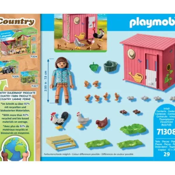 Playmobil Playmobil|71308 - Country - Agricultrice Et Poulailler
