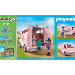 Playmobil Playmobil|71237 - Country - Van Avec Chevaux