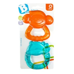 BKids 2 Anneaux De Dentition Souples- Hochets, Anneaux De Dentition