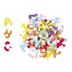 Janod 52 Lettres Magnetiques En Bois Splash- Tableaux, Ardoises
