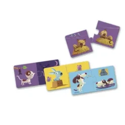 Djeco Puzzle Bébé / Enfant|12 Puzzles 2 Pieces Contraires