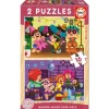 Educa Puzzles Bois|2 Puzzles En Bois 16 Pieces Carnaval