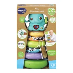 VTech Anneaux A Empiler - Nino, Elephanteau Empilo 3 En 1- Jouets À Emboîter, À Empiler