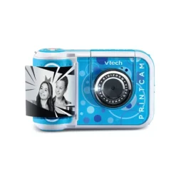 VTech Appareil Photo Bleu Avec Impression Instantanee - Kidizoom Print Cam- Appareils Photo Et Camera