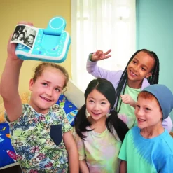 VTech Appareil Photo Bleu Avec Impression Instantanee - Kidizoom Print Cam- Appareils Photo Et Camera