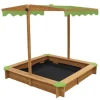 SUN and SPORT Bac A Sable En Bois Avec Parasol- Bacs À Sable