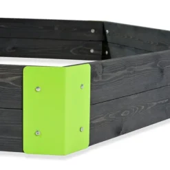 Exit Toys Bac A Sable En Bois Hexagonal Aksent 160 X 140 Cm- Bacs À Sable