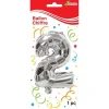 Kim Play Ballon Metal Chiffre 2- Anniversaire