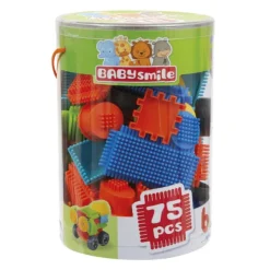 Baby Smile Baril Blocs Construction 75 Pieces- 1Er Age