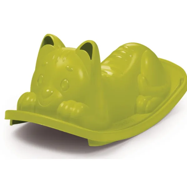 Smoby Bascule Chat Vert- Porteurs & Jouets À Bascules