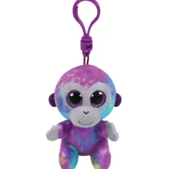 TY Beanie Boo'S- Porte-clés Zuri Le Singe Multicolore- Porte-clés