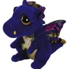 TY Mini Peluches|Beanie Boo'S Small-Peluche Saffire Le Dragon 15 Cm