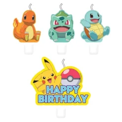 Amscan Bougies Pokemon- Anniversaire