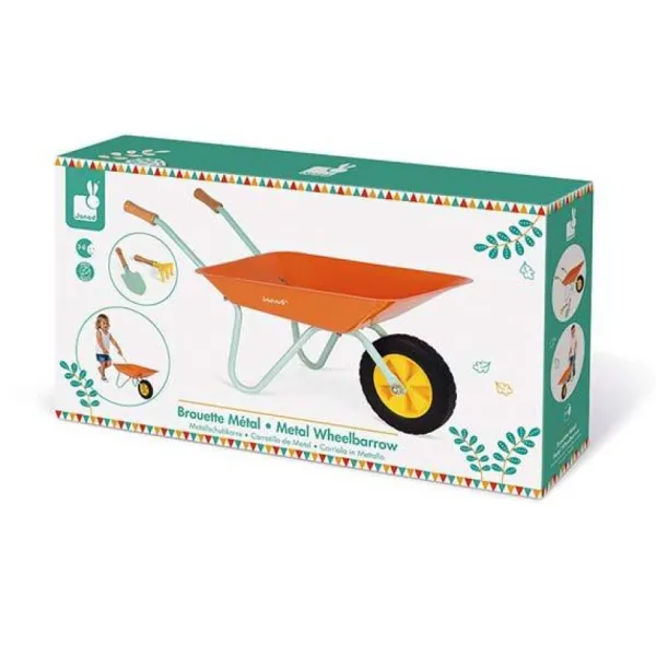 Janod Brouette En Metal Happy Garden- Jeux Et Outils De Jardinage