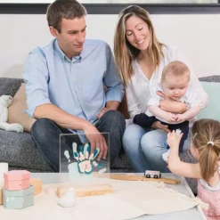 Baby Art Cadre A Empreintes En Bois Family Prints- Coffret Cadeaux, Naissance