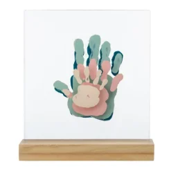 Baby Art Cadre A Empreintes En Bois Family Prints- Coffret Cadeaux, Naissance