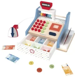 WOOD N PLAY Faire Comme Les Grands|Caisse Enregistreuse En Bois