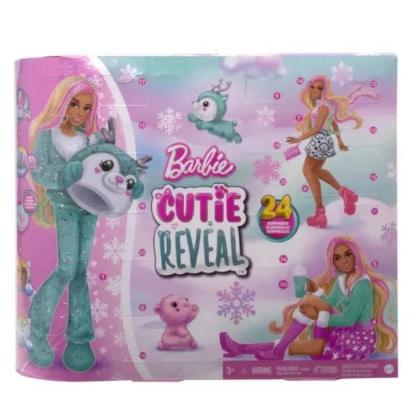 Mattel Calendrier De L'avent Barbie Cutie Reveal- Calendriers De L'avent