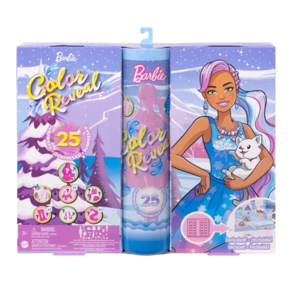 Mattel Calendrier De L'avent Barbie Color Reveal- Calendriers De L'avent
