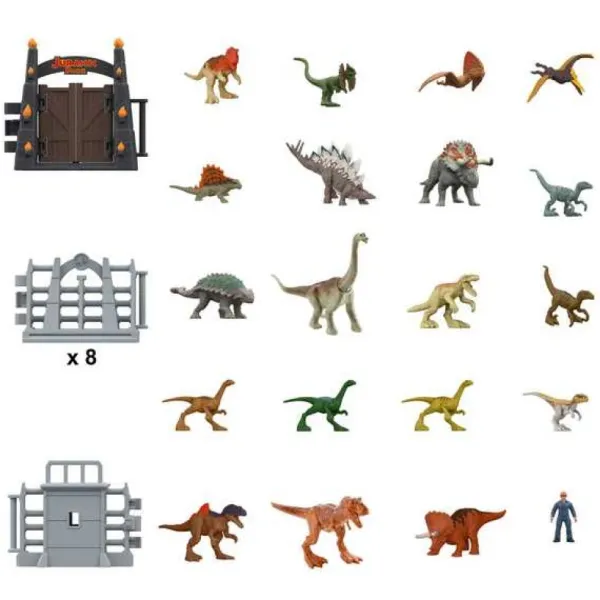 Mattel Calendrier De L'avent Jurassic World - 2023- Calendriers De L'avent