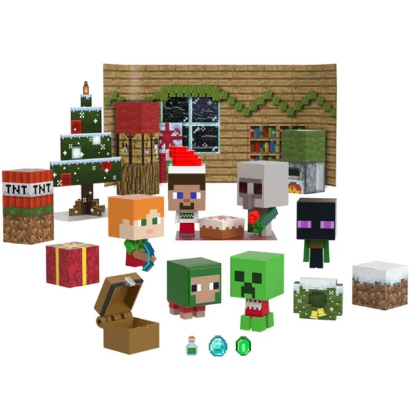 Mattel Calendrier De L'avent Minecraft - 2023- Calendriers De L'avent
