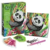 Sentosphere Canevas A Diamanter Panda- Mosaïque, Sable Et Paillettes