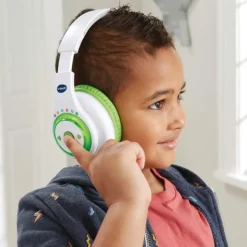 VTech Casque Audio Et Interactif 7 En 1 - Kidipods Max- Enceintes Bluetooth Et Casques Audio