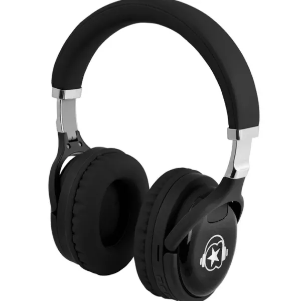 Music Star Casque Bluetooth Mp3 Noir- Enceintes Bluetooth Et Casques Audio