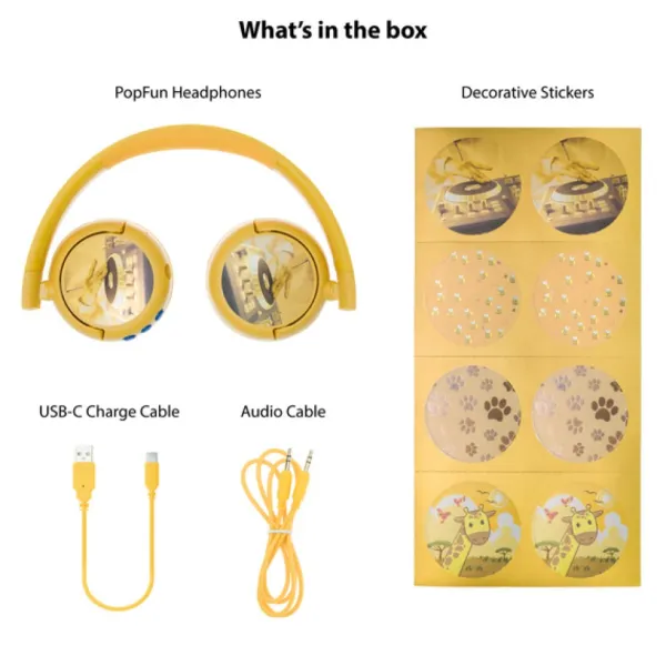 1nfinitx Casque Buddyphones Jaune- Enceintes Bluetooth Et Casques Audio