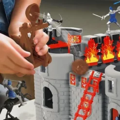 Invincible Heroes Heros & Univers|Chateau Fort Medieval Et Dragon - 50 Accessoires