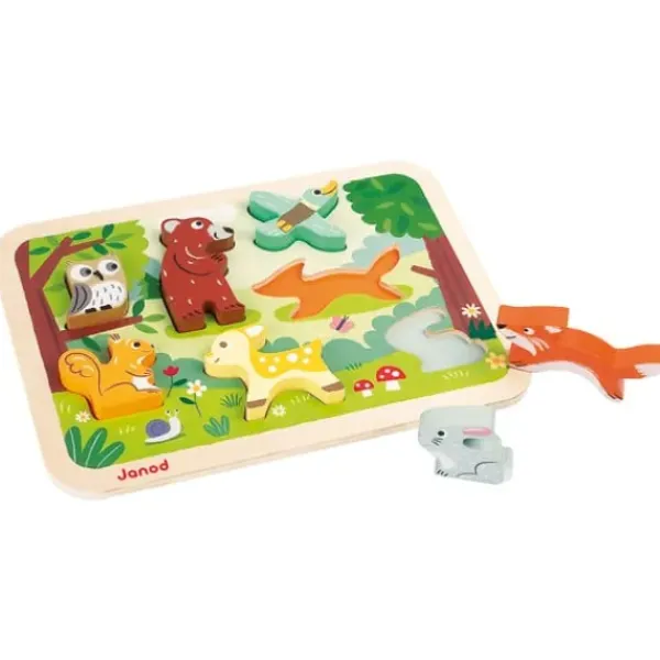 Janod Puzzle Bébé / Enfant|Chunky Puzzle Foret