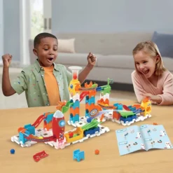 VTech Circuit A Billes Electronique Marble Rush - Rocket Set Electronic M100E- Constructions Magnétiques, Billes