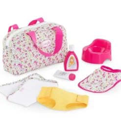 Corolle Faire Comme Les Grands|Coffret Accessoires A Langer Fleuri