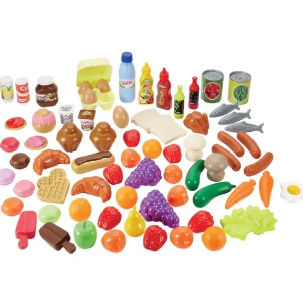 Ecoiffier Cuisine Et Dinette|Coffret Alimentation 75 Pieces