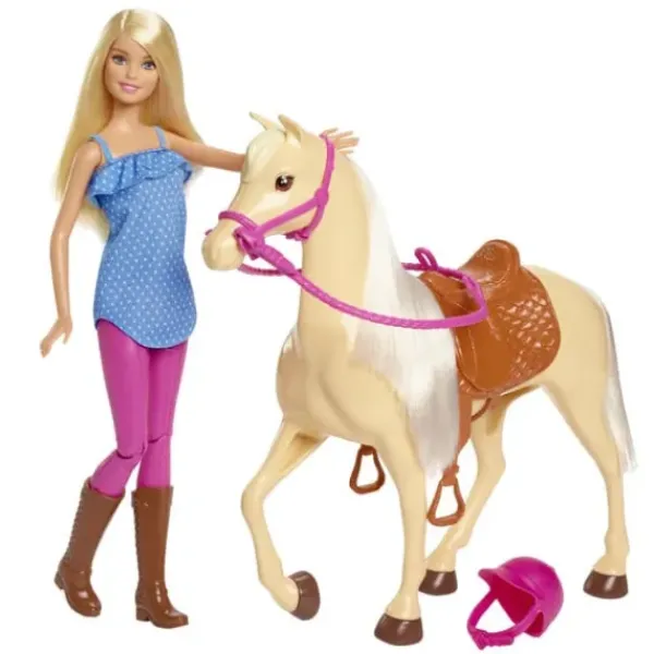 Mattel Poupées|Coffret Barbie Et Son Cheval