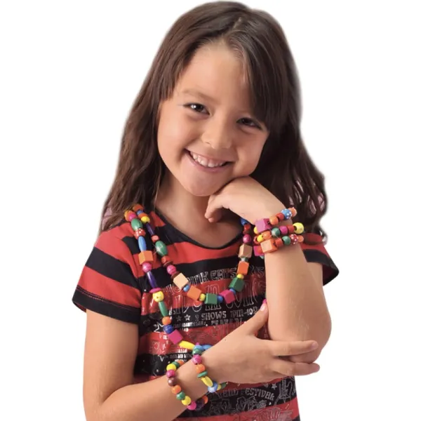 Creamania Coffret Bijoux Perles Bois 2 En 1- Perles