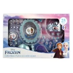 KD Fashion Coffret De Bijoux Avec Miroir (25 Pieces) - La Reine Des Neiges- Mode, Bijoux, Décoration, Cosmetiques