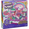 Spin Master Coffret Le Royaume Magique Des Licornes - Kinetic Sand - Sable Magique A Modeler- Mosaïque, Sable Et Paillettes