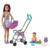 Mattel Barbie Et Poupées Mannequin|Coffret Poupee Barbie Skipper Baby-Sitter Poussette