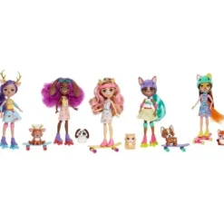 Mattel Mini Poupées|Coffret Poupées Skateuses En Ville - Enchantimals