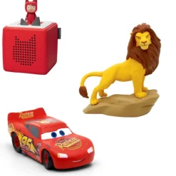 Tonies Coffret Toniebox Avec Tonie Cars Tonie Le Roi Lion Et Tonie Creatif- Activités D'éveil