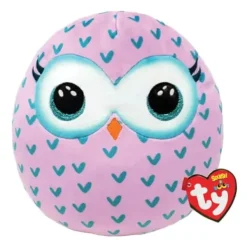 TY Peluches Porte-clés|Coussin Peluche Chouette - 20 Cm