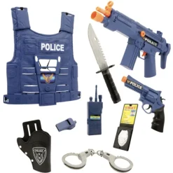 Invincible Heroes Deguisement De Policier Avec Accessoires- Accessoires Déguisements
