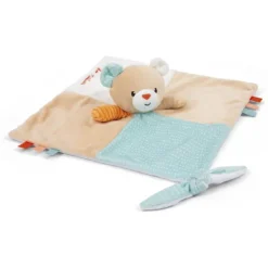 Baby Smile Doudou Carre De Tissus Ourson Mignon - Soft- Doudous