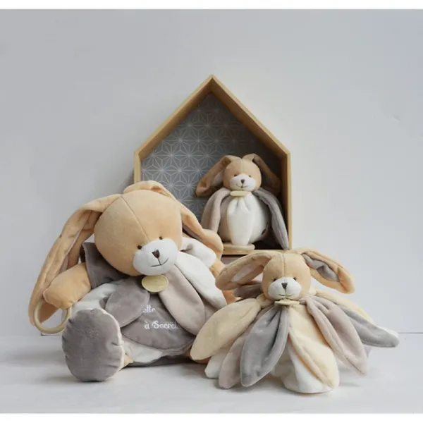 Doudou Et Compagnie Doudou Collector Lapin Taupe 28 Cm- Doudous