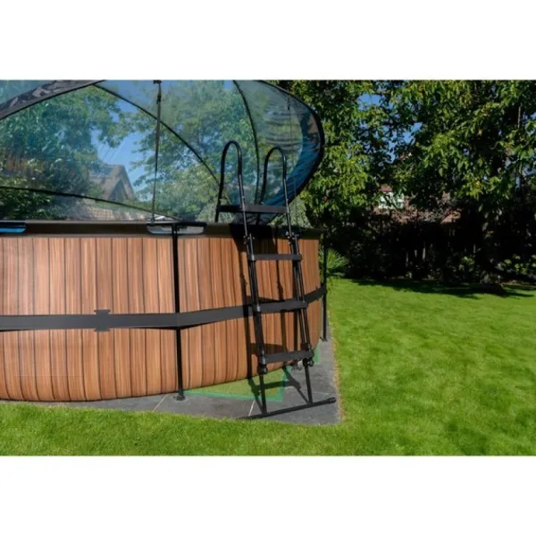 Exit Toys Echelle De Piscine Hauteur 108-122 Cm- Bouées Jeux Gonflables Et Piscines