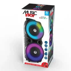 Music Star Enceinte Musicale Avec Jeux De Lumiere Djx-801- Enceintes Bluetooth Et Casques Audio