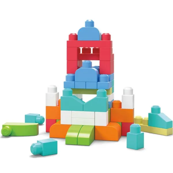 Mega Bloks Grand Sac De Construction 60 Briques - Rose- 1Er Age